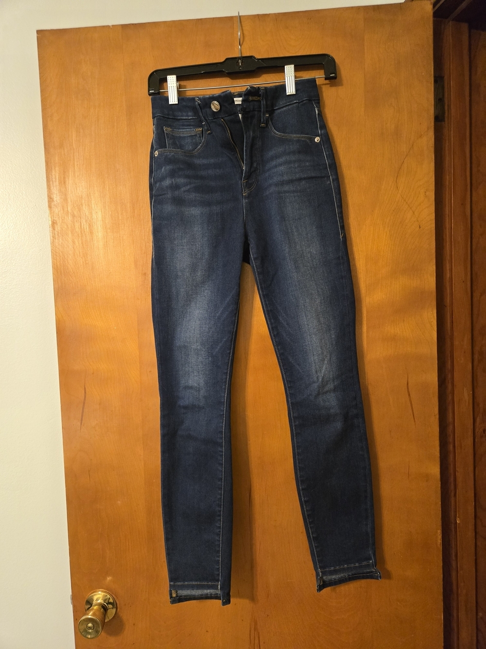 Good American Good Waist Dark Wash Skinny Jeans Size 2/26